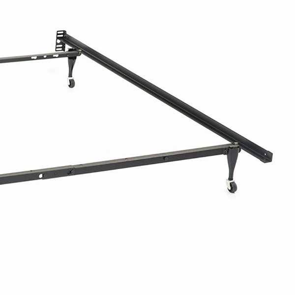 English Elm Julian Heavy Gauge Steel Adjustable Bed Frame Matte Black Low Profile Modern B062P466882
