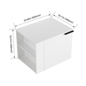 English Elm 24" Modern Bathroom Vanity Cabinet For Large Spaces - Stylish Storage & Customizable Sink Options W1972P204942