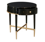 Pulaski Furniture Soft Black Round Accent Table with Storage P301012-PULASKI P301012-PULASKI