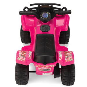 English Elm 6v Kids Electric Ride-on Atv Toddler Quad with Music Horn and Usb Mp3 Input W2181P190017
