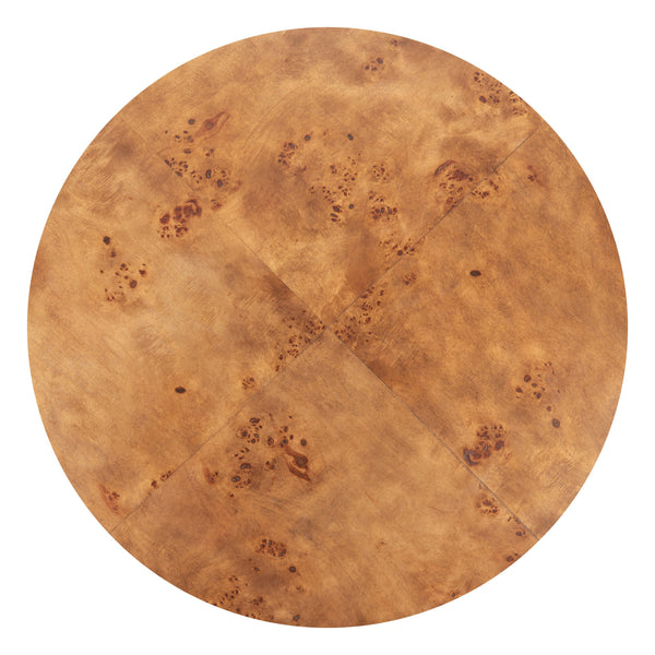 Zuo Modern Adna Coffee Table In Brown - Elegant Burl Veneer Top With Hammered Steel Base For Modern Spaces Brown Mdf,Steel 110752-zuo-modern