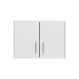English Elm Sideways Floating Wall Cabinet Two Doors Four Shelves Compact Kitchen Storage B070P487558