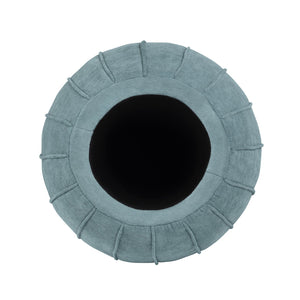 Crestview Collection Modern Chenille Ottoman With Hidden Storage - Stylish & Functional Accent For Your Living Room Space Blue Solid Wood Evfzr4340blu