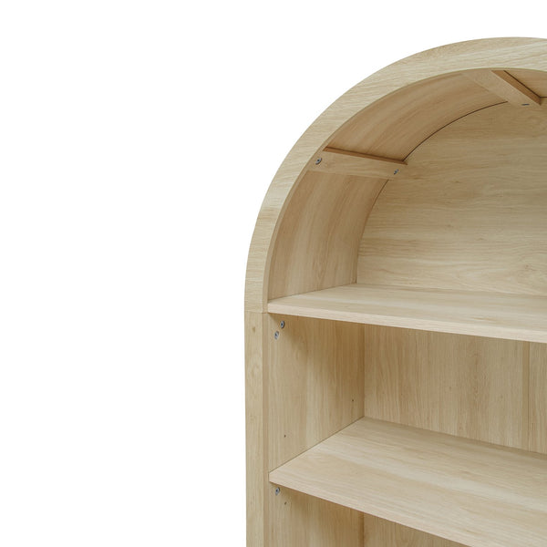 English Elm Arched Modern Farmhouse Storage Cabinet With Adjustable Shelves For Kitchen, Living Room & More W688P278910
