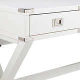 OSP Home Furnishings Wellington 46" Desk with Power White