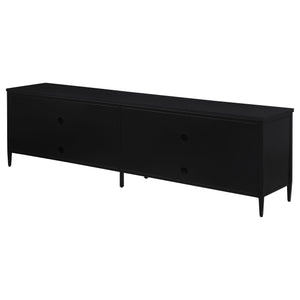 English Elm Kenneth Wide Rattan Front Metal Media Console for Large Living Room Tvs B062P440087