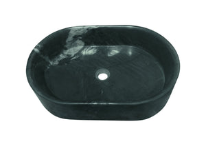 English Elm Green Natural Marble Vessel Sink - Polished Elegance For A Luxurious Bathroom Oasis, 23.6X15.7 Inches W1696P333275