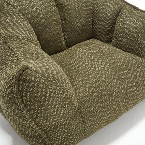 English Elm Sofa plush beanbag chair with superfiber cover and resilient foam filling for ultimate home comfort and relaxation Olive Green W1996P252266