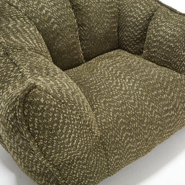 English Elm Sofa plush beanbag chair with superfiber cover and resilient foam filling for ultimate home comfort and relaxation Olive Green W1996P252266