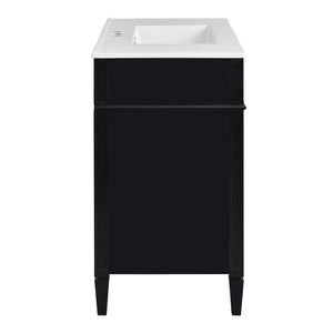 English Elm 36'' Modern Bathroom Vanity With Ceramic Sink, Elegant Storage Cabinet & 2 Drawers For Essentials N710P230246B