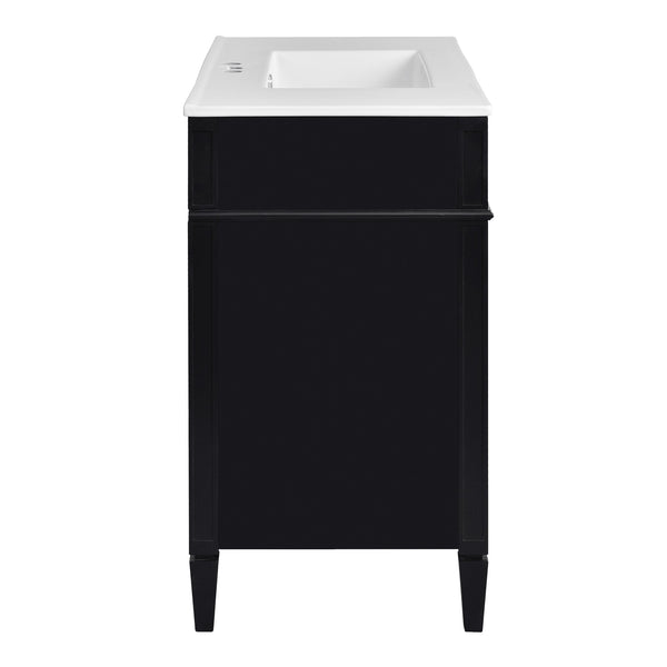 English Elm 36'' Modern Bathroom Vanity With Ceramic Sink, Elegant Storage Cabinet & 2 Drawers For Essentials N710P230246B