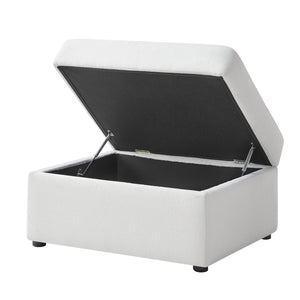 English Elm Chauncy Modular Chofa Set with Storage Ottoman and Coil Spring Foam Seat Support B050S00032