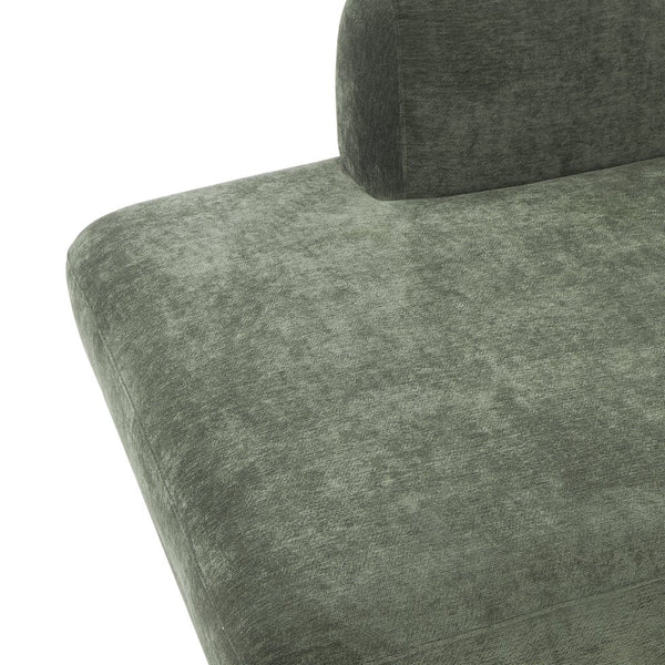 English Elm 115" L-shaped Sectional Three Piece Deep Seat Chaise Sofa for Modern Living Rooms Green N767P385430F