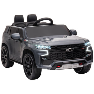 English Elm Aosom Licensed Chevrolet Tahoe 12v Kids Electric Ride on Suv with Remote Control W2225P200547