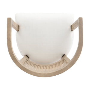 English Elm Christopher Knight Home® - Dining Armchairs Set Of 2 - Elegant Cream Upholstered Chairs With Cane Back For Stylish Comfort N771P290371A