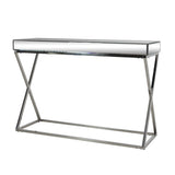 Christopher Knight Home® - Noble House - Murley Modern Glam Console Table with Mirror Tabletop, Silver