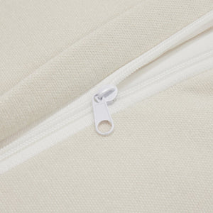 English Elm Set Of 2 Slipcovered Armchairs - Cozy Cream Chenille Accent Chairs For Living Room, Office & More W3041S00002-GIGA