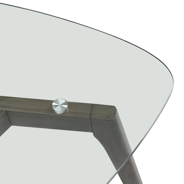 English Elm Christopher Knight Home® - COFFEE table with low-profile modern wood design, 37" L x 36" W sleek accent for living rooms Grey 68681.00GRY