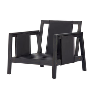 English Elm Outdoor Acacia Wood Club Chair Uv Resistant Textilene Weave Lounge Seat for Patio Deck Dark Grey,White+Black N768P368823D_2