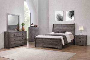 English Elm 1pc Contemporary Tall Chest with Faux Marble Top and Four Drawers for Elegant Bedroom Storage Gray 62.01 L x 19.8 W x 39.06 H B2741P337034