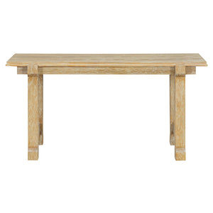 English Elm Trexm Farmhouse Dining Set Seats Six Oak Veneer Table Mixed Chairs Bench Included Beige,Natural Wood Wash ST000156AAE