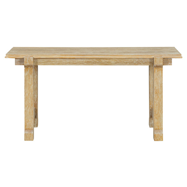 English Elm Trexm Farmhouse Dining Set Seats Six Oak Veneer Table Mixed Chairs Bench Included Beige,Natural Wood Wash ST000156AAE