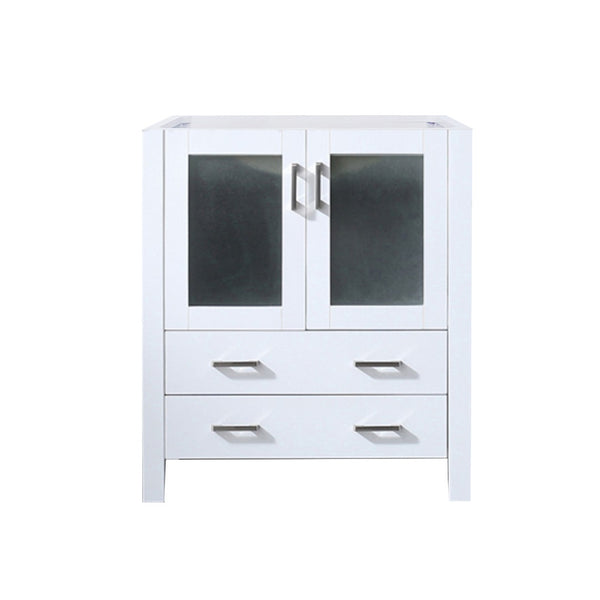 English Elm White Modern Bath Vanity 30" W X 18.25" D - Compact Design With Soft-Close Doors & Drawers For Storage B2731P260418-GIGA