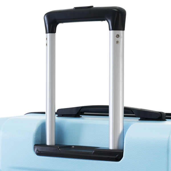 English Elm 2 Piece Abs Hard Shell Spinner Luggage Set with Tsa Lock Expandable Travel Suitcases Light Blue N732P198744N