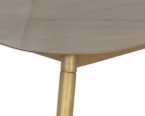 Sunpan Tuner Coffee Table - Hand-Etched Antique Brass and Marble Design for Unique Living Spaces Triangular - 48W x 17.5D x 23.75H