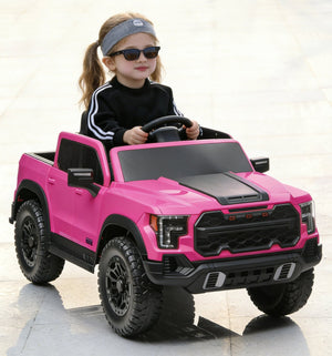 English Elm 12v Kids Ride-on Toy Car with Parental Remote Shock Absorbing Safe Slow Start Pink W1760P426783