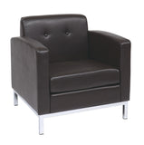 OSP Home Furnishings Wall Street Armchair Espresso