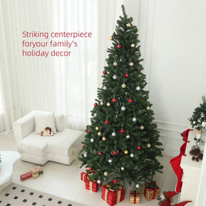 English Elm Homcom 9Ft Artificial Christmas Tree With 2132 Branch Tips, Easy Setup & Sturdy Steel Base For Holiday Decor W2225P229281