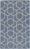 Nourison Horizon Indoor/Outdoor HOZ01 Machine Made Power-loomed Borderless Design Indoor/Outdoor Modern Outdoor Rug Denim, Denim 88% Polypropylene,12% Polyester 841491126592