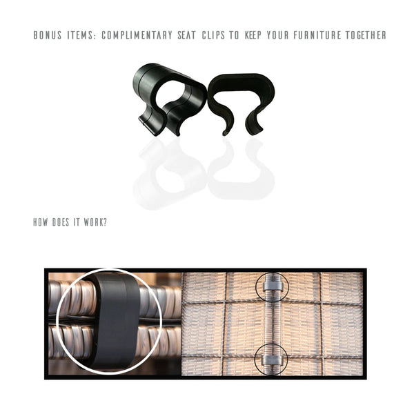 English Elm 2-Person Rattan Wicker Outdoor Seating Group with Cushions, Fully Assembled 3-Piece Patio Set, Weather-Resistant Elegance B120S00234