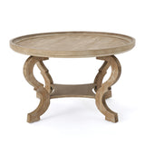 Christopher Knight Home® - Noble House - Althea Natural Finished Faux Wood Circular Coffee Table