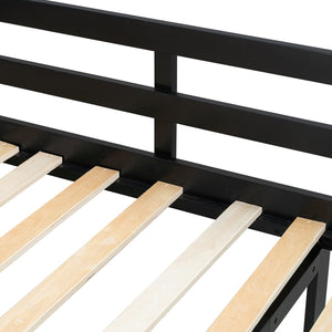 English Elm Full Size Loft Bed with Rgb Lighting Chevron Desk Usb Charging Ports and Storage Shelves Black+Red LT000286AAR