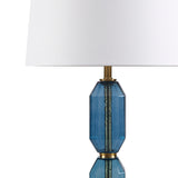 510 Design Zirconia Glam/Luxury Faceted Blue Glass Table Lamp FB153-1182 Blue