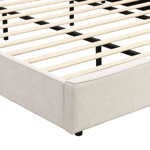 English Elm Christopher Knight Home® - King Size Upholstered Bed Frame With Wingback Headboard, Usb Charging & Adjustable Reading Lamp N757P235229B