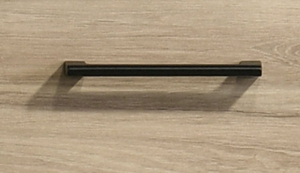 English Elm Celeste 32"W Light Oak 4-Drawer Chest With Black Handles - Modern Storage Solution For Any Room B061P360301