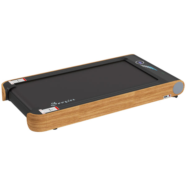 English Elm Soozier Walking Pad Treadmill with Bluetooth Speaker and Wood Grain Finish for Home Office W2225P217047