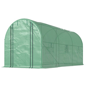 English Elm Walk-in Tunnel Greenhouse Galvanized Steel Hoop Frame Uv Resistant Pe Cover Outdoor T3971P415091