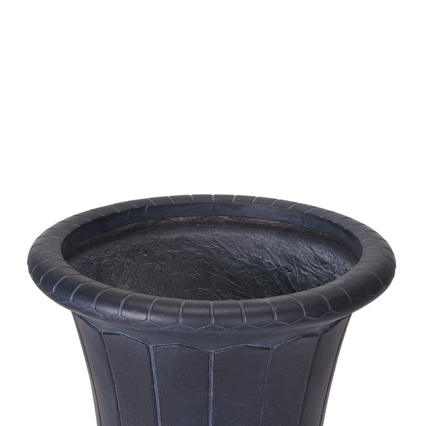 English Elm Classic Handcrafted Outdoor Planter Fiberglass Mgo Square Base Weather Resistant N772P427679A