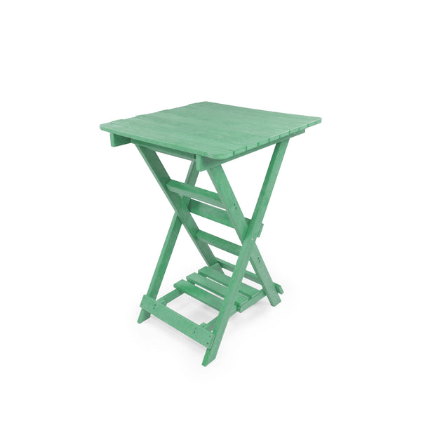 English Elm Summit Ridge Recycled Hdpe Outdoor Folding Bar Table Weather Resistant Eco Patio Green B2745P409713