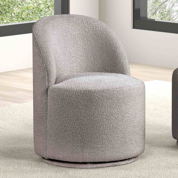 English Elm Contemporary Northall Arm Chair with Sleek Upholstery and Minimalist Profile for Modern Dining Spaces Light Gray 25 L x 27 W x 34 H B2741P406966