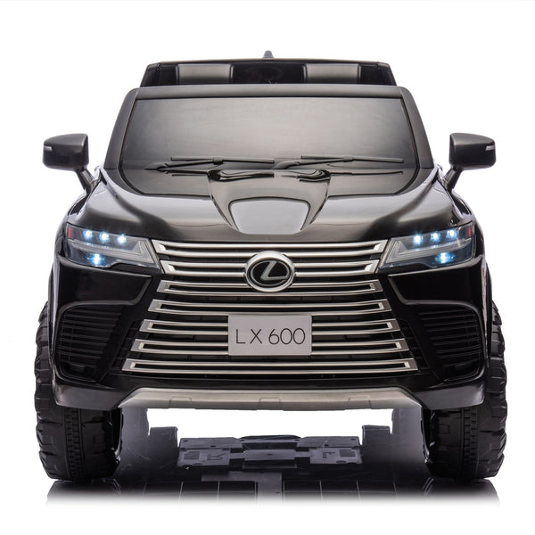 English Elm Licensed Lexus Lx600 24v Two Seater Kids Ride on Suv with Remote and Suspension Black W1578P339061