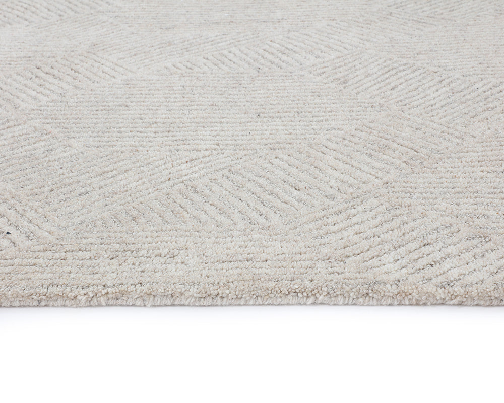 Sunpan Calais Hand-Tufted Wool-Viscose Rug with Unique Geometric Pattern for Modern Contemporary Spaces 10' X 14'