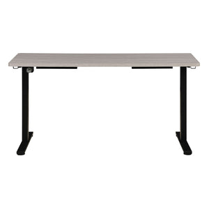 OSP Home Furnishings 59"w Sit to Stand Electric Desk with Memory Presets Steel Base and Built-in Storage Hook PMO6024B-LG