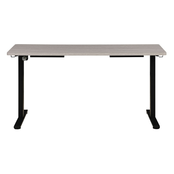 OSP Home Furnishings 59"w Sit to Stand Electric Desk with Memory Presets Steel Base and Built-in Storage Hook PMO6024B-LG
