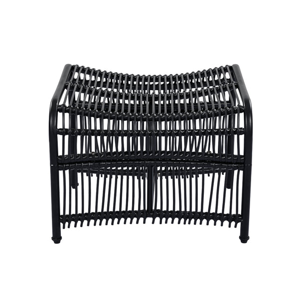 English Elm Christopher Knight Home® - 3 Piece Wicker Patio Set with Cloud-Like Cushions, Acacia Top Table, Rust-Resistant Steel Frame Beige+Black N780P209442B