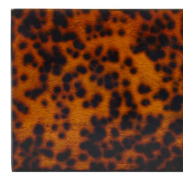 Faux Tortoise Decorative Box Set of 2 – Timeless Brown & Black Accent Storage for Any Home Style